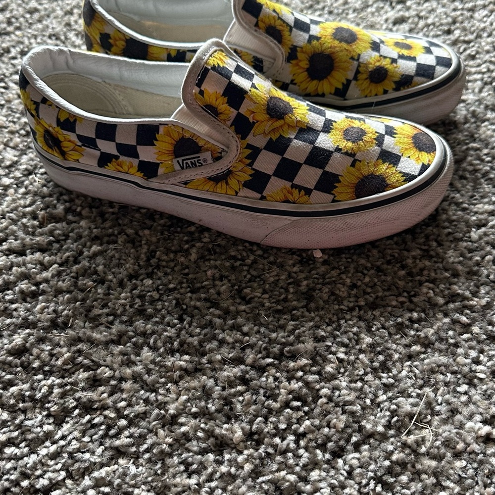 Vans Sunflower Checkered Slip-On Sneakers